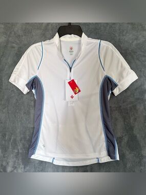 Specialized Shasta White Blue Bicycling Jersey medium NEW WITH TAGS NWT